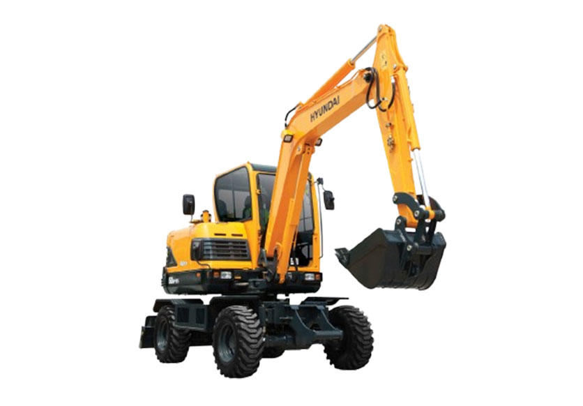 Máy xúc đào bánh lốp Hyundai R60W-9S gầu 0.18m³
