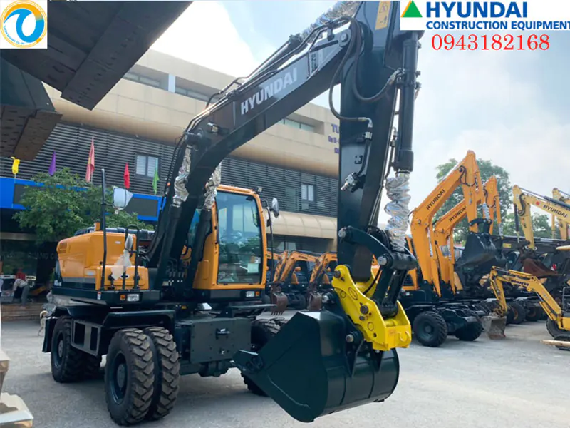 Máy xúc đào bánh lốp Hyundai: Ưu điểm, ứng dụng và giá bán