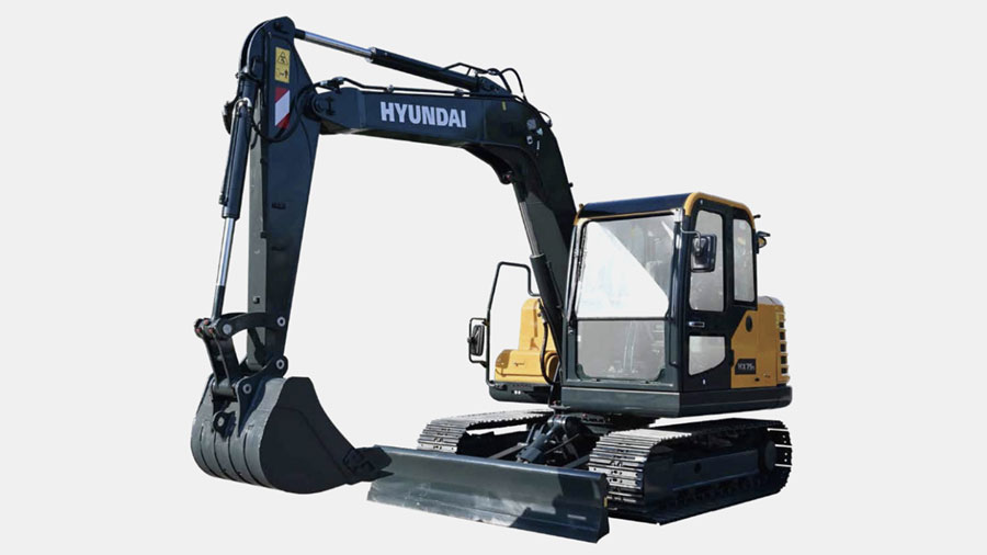 Máy xúc bánh xích Hyundai HX75S gầu 0.32m³