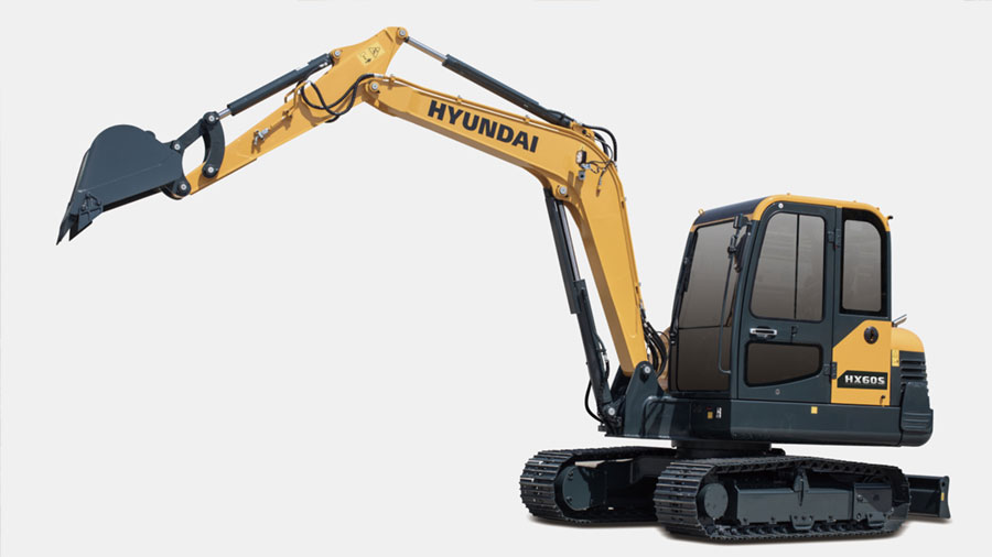 Máy Xúc Bánh Xích Hyundai HX60S Gầu 0,21m³