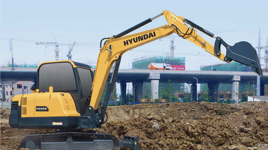 Máy Xúc Bánh Xích Hyundai HX60S Gầu 0,21m³
