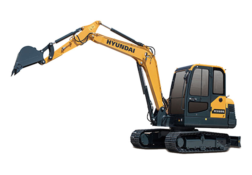 Máy xúc bánh xích Hyundai HX60S gầu 0,21m³