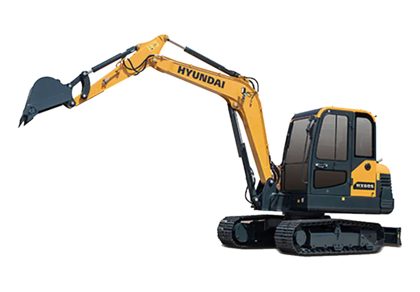 Máy xúc bánh xích Hyundai HX60S gầu 0,21m³
