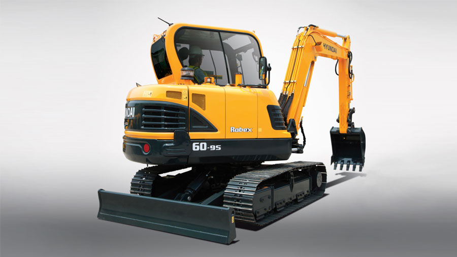 Máy Xúc Bánh Xích Hyundai R60-9S Gầu 0,18m³