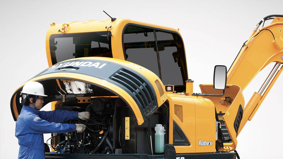 Máy Xúc Bánh Xích Hyundai R60-9S Gầu 0,18m³