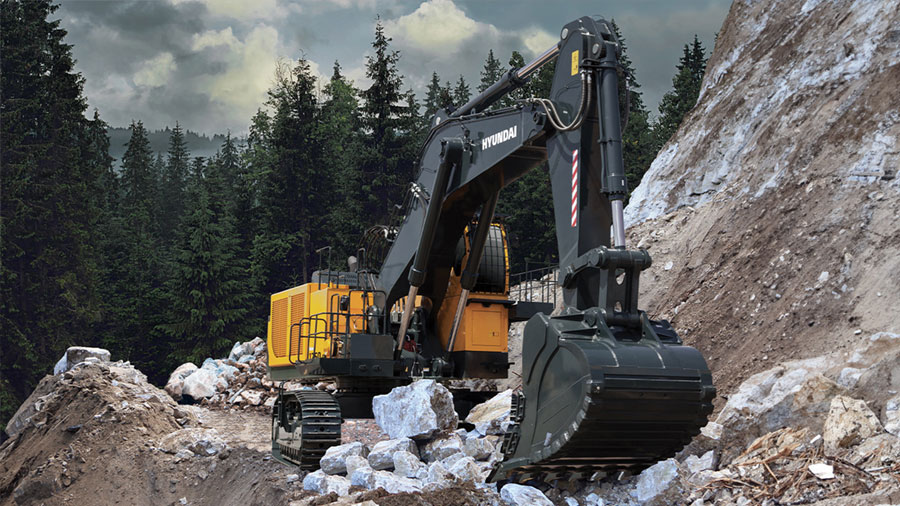 Máy Xúc Đào Bánh Xích Hyundai R1250-9 Gầu 8.57 m³