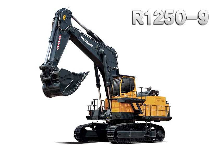 Máy xúc đào bánh xích lớn Hyundai R1250-9 gầu 8.57 m³