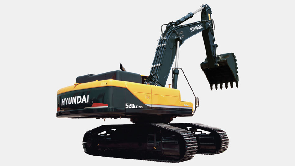 Máy Xúc Đào Bánh Xích Hyundai R520LC-9S Gầu 2.15m³