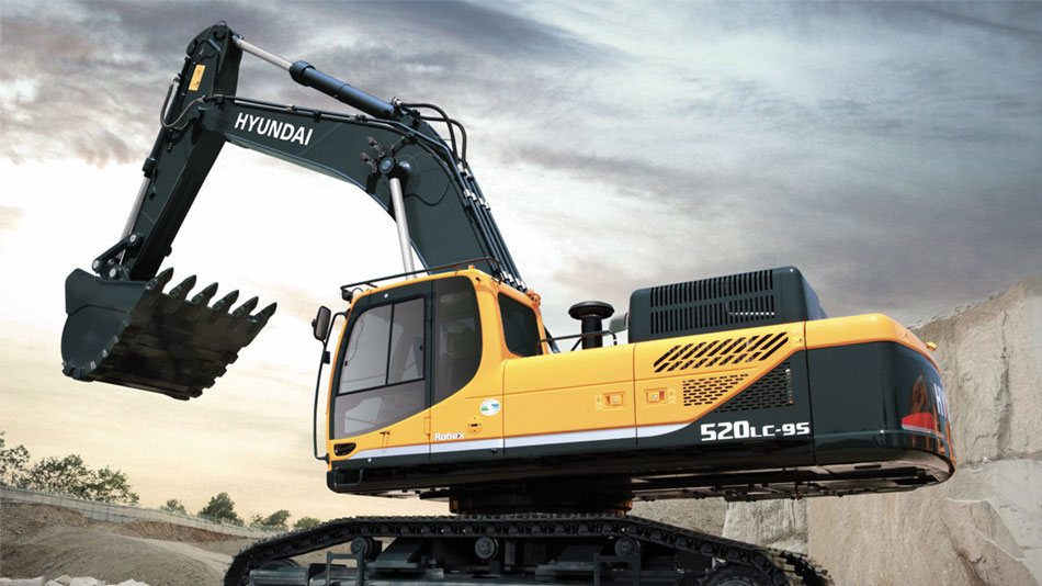 Máy Xúc Đào Bánh Xích Hyundai R520LC-9S Gầu 2.15m³