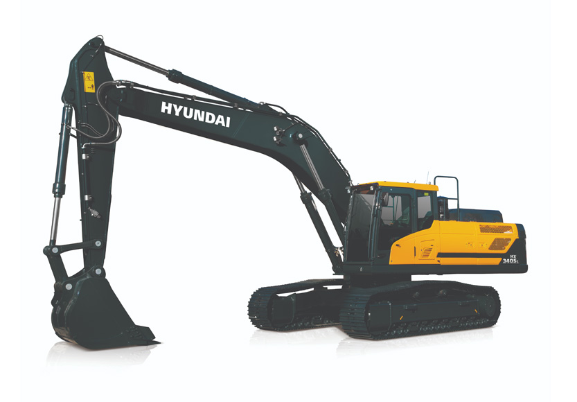 Máy xúc đào bánh xích Hyundai HX340SL gầu 1,74 m³