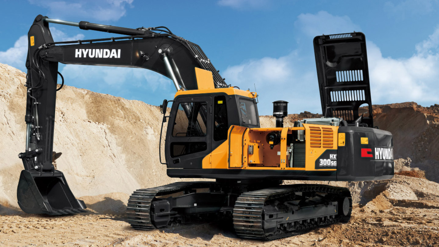 Máy xúc đào bánh xích Hyundai HX300SG