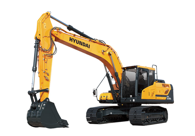 Máy xúc đào bánh xích Hyundai HX220S gầu 0,92m³~1.1m³