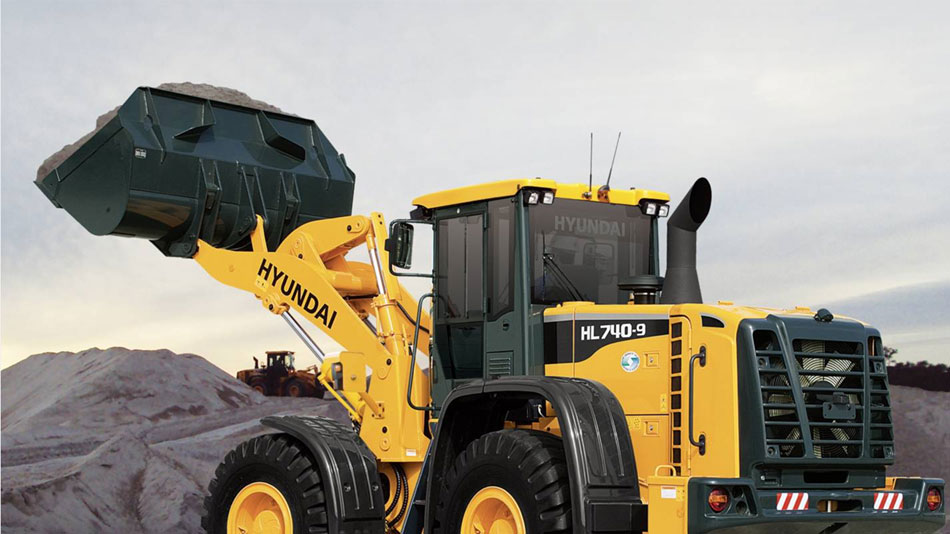 Máy Xúc Lật Hyundai HL740-9 Gầu 2.3m³