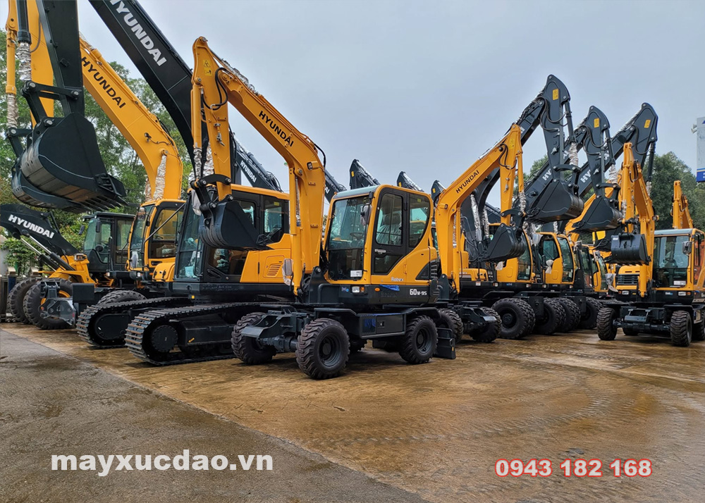 Cách chọn dung tích gầu máy xúc Hyundai theo từng công việc.