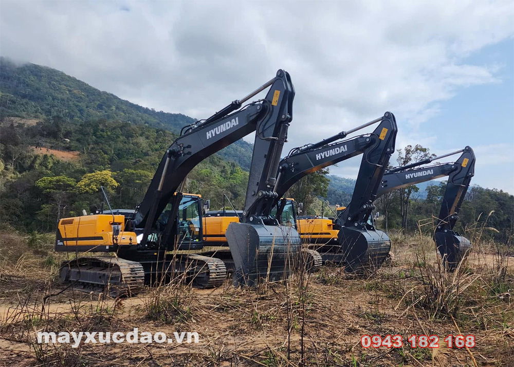 Máy xúc Hyundai: Tổng quan các dòng máy, công nghệ và ứng dụng thực tế