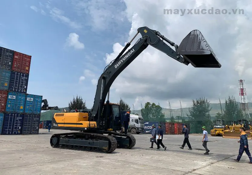 Chọn công suất máy xúc Hyundai Chọn công suất máy xúc Hyundai theo quy mô công trình