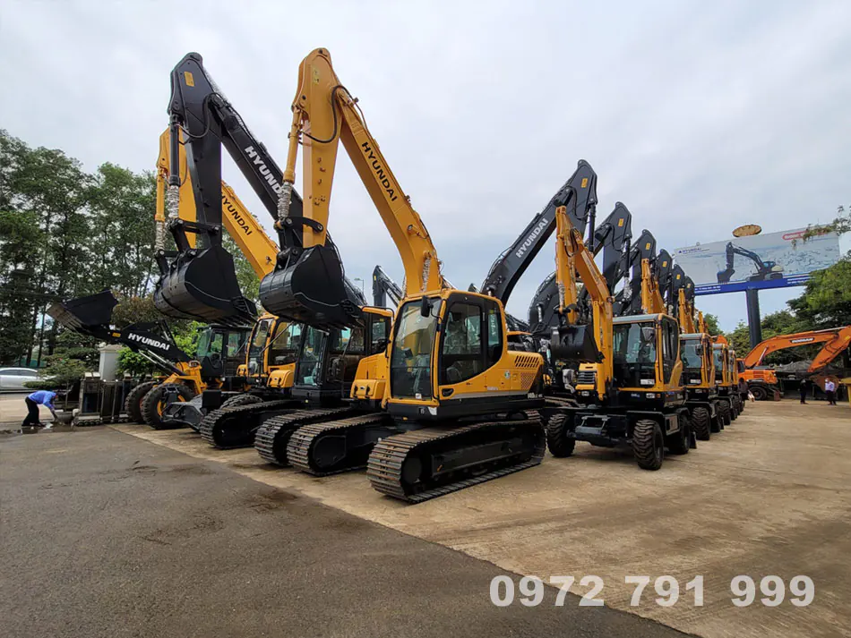 Cách vận hành máy xúc Hyundai hiệu quả giúp tiết kiệm nhiên liệu